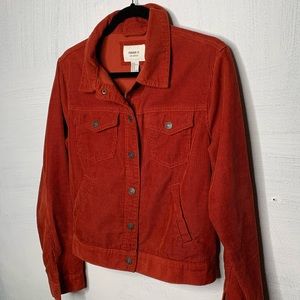 Forever 21 Red Corduroy Jean-style Jacket